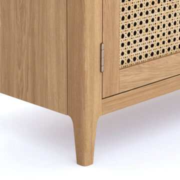 Harveston Natural Oak 1 Door 3 Drawer Standard Sideboard | Assembled | Clearance