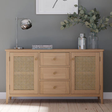 Harveston Natural Oak Large Sideboard | Assembled