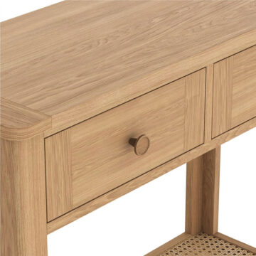 Harveston Natural Oak Console Table | Assembled | Clearance