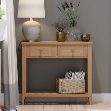 Harveston Natural Oak Console Table | Assembled
