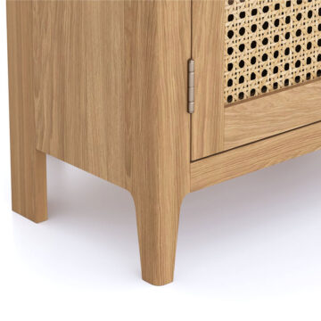 Harveston Natural Oak Corner TV Unit | Assembled