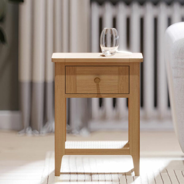 Harveston Natural Oak Lamp Table | Fully Assembled