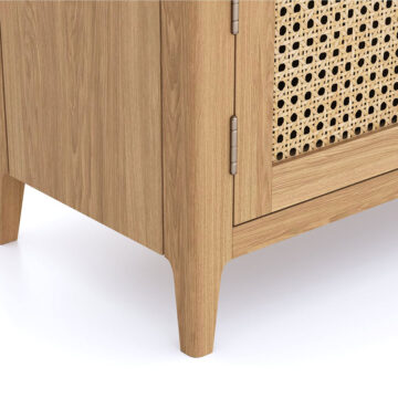 Harveston Natural Oak 1 Door TV Unit 86cm | Assembled