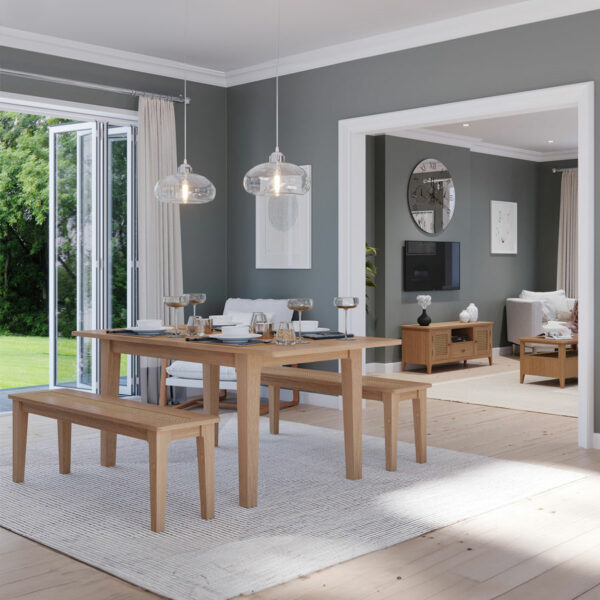Harveston Natural Oak 140-180Cm Extending Dining Table | Assembly Required