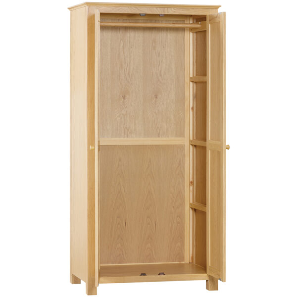 Emperor Oak All Hanging Double Wardrobe | Self Assembly