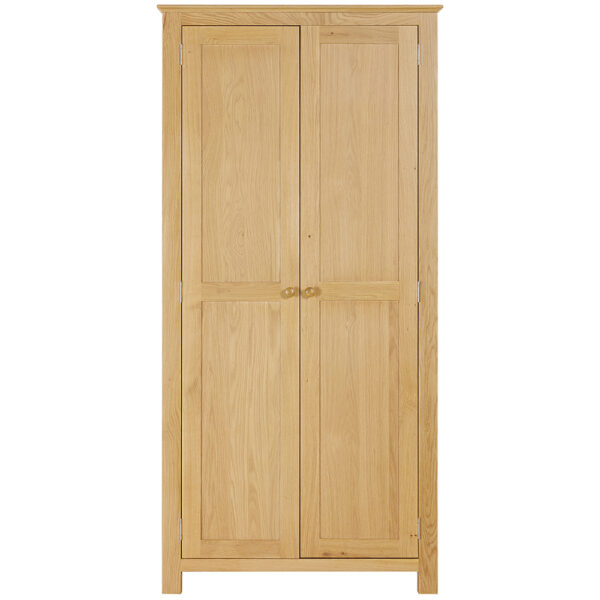 Emperor Oak All Hanging Double Wardrobe | Self Assembly