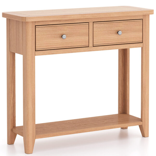 Arland Natural Oak Console Table | Fully Assembled
