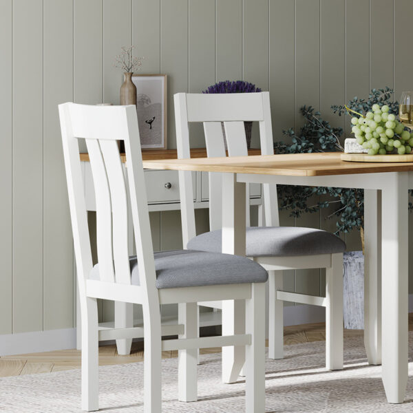 Arland Grey Painted Dining Chair | Fully Assembled