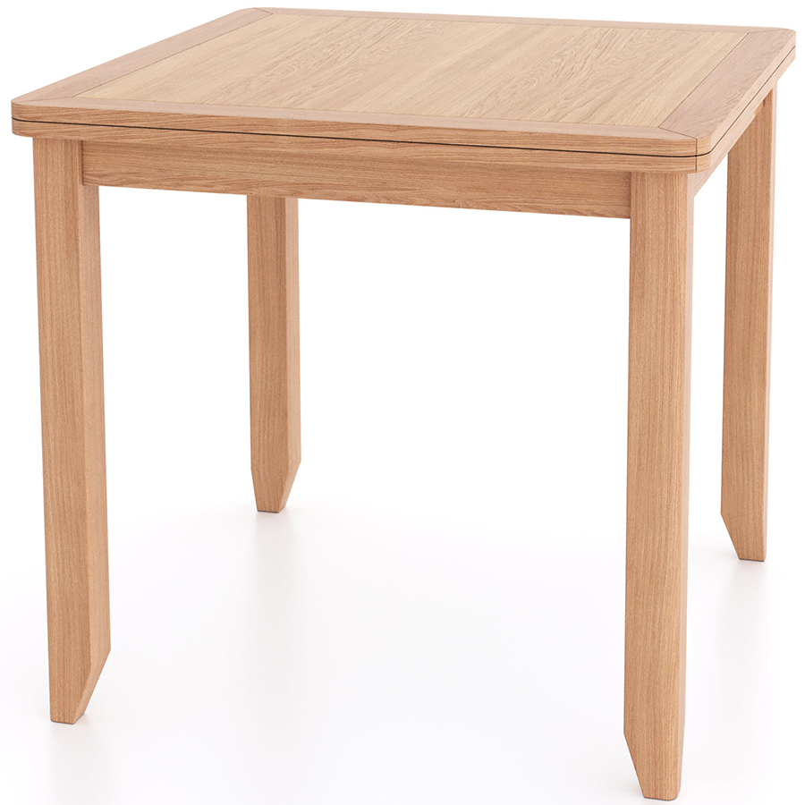 Arland Natural Oak 95170cm Flip Top Table Self Assembly Oak World