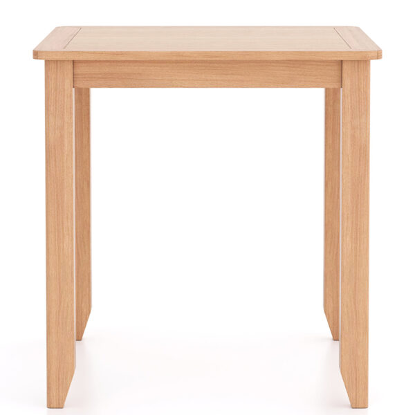 Arland Natural Oak Square Dining Table | Self Assembly