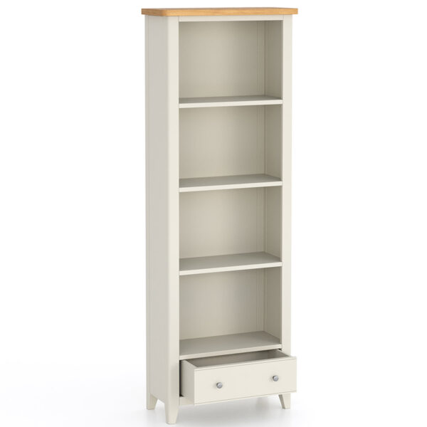 Arland Grey Painted Large Bookcase | Fully Assembled
