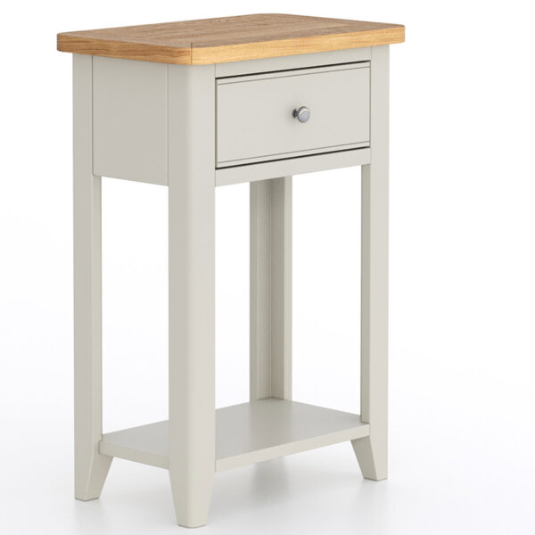 Arland Grey Painted Telephone Table | Fully Assembled