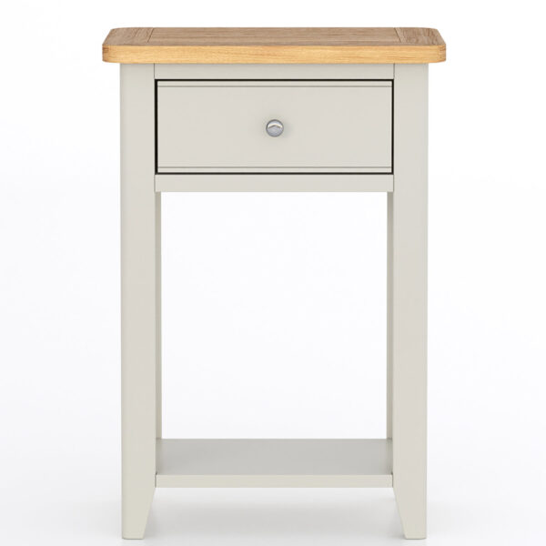 Arland Grey Painted Telephone Table | Fully Assembled