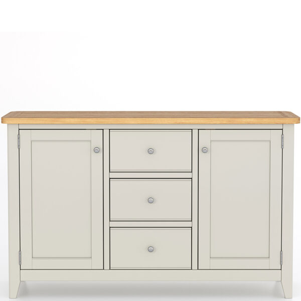 Arland Grey Painted 2 Door 3 Drawer Sideboard | Fully Assembled