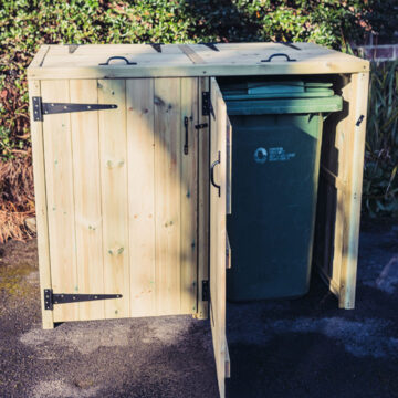 Timber Deluxe Double Bin Store