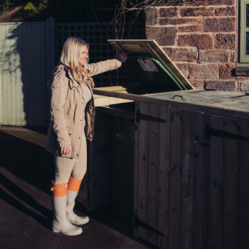 Timber Deluxe Triple Bin Store
