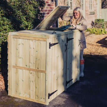 Timber Deluxe Double Bin Store