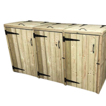 Timber Deluxe Triple Bin Store