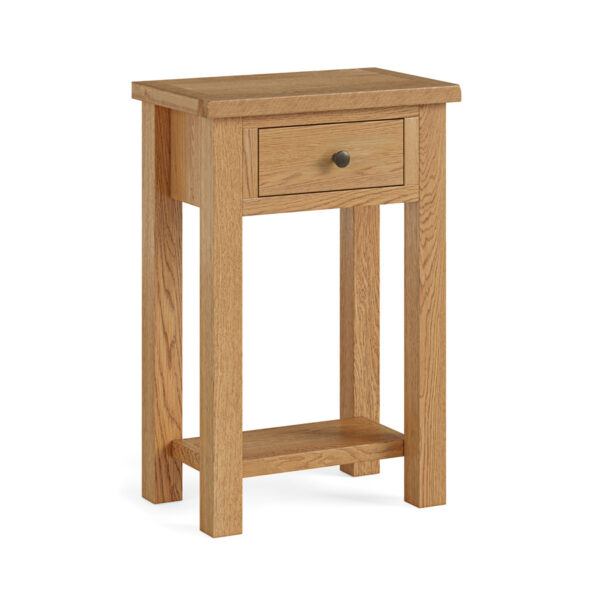 Bywell Waxed Oak Telephone Table | Clearance