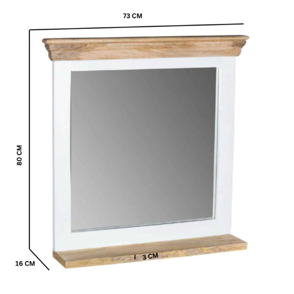Balshire Mirror Frame With Shelf Solid Mango Wood |