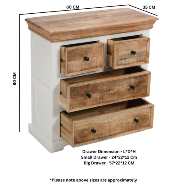 Balshire Solid Mango Wood 4 Chest Of Drawers |