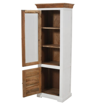 Balshire Mango 1 Door 3 Shelf Bookcase/Display Cabinet | Assembled
