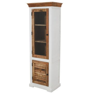 Balshire Mango 1 Door 3 Shelf Bookcase/Display Cabinet | Assembled