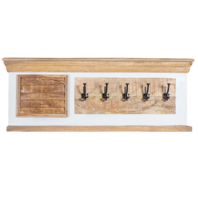 Balshire Mango Wood Wall Coat Hanger | Assembled | Oak World