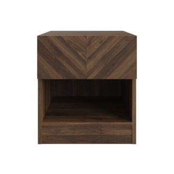 Catalina 1 Drawer Lamp Table | Bedside Table | Walnut Finish