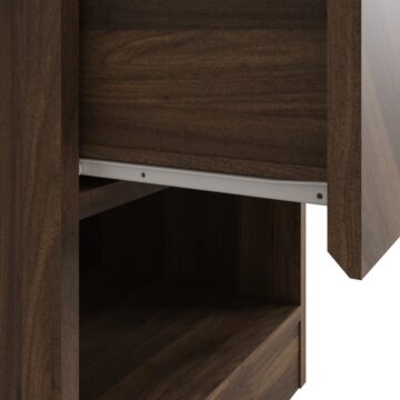 Catalina 1 Drawer Lamp Table | Bedside Table | Walnut Finish