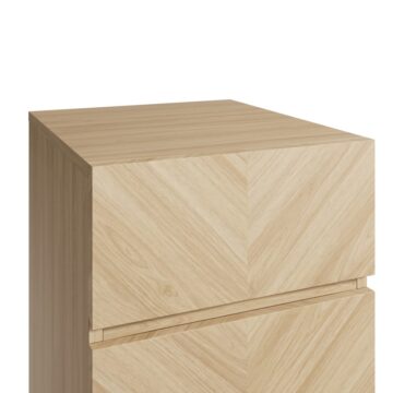 Catalina Pair of 3 Drawer Bedside Tables | Oak Finish