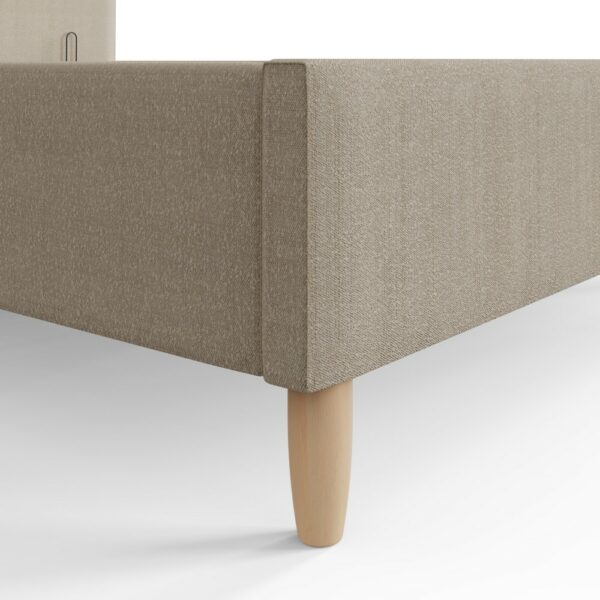 Beige Elowen Boucle Ottoman Storage Bed 135cm | Self Assembly