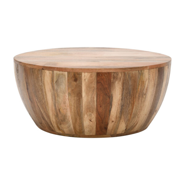Epping Solid Wood Drum Coffee Table