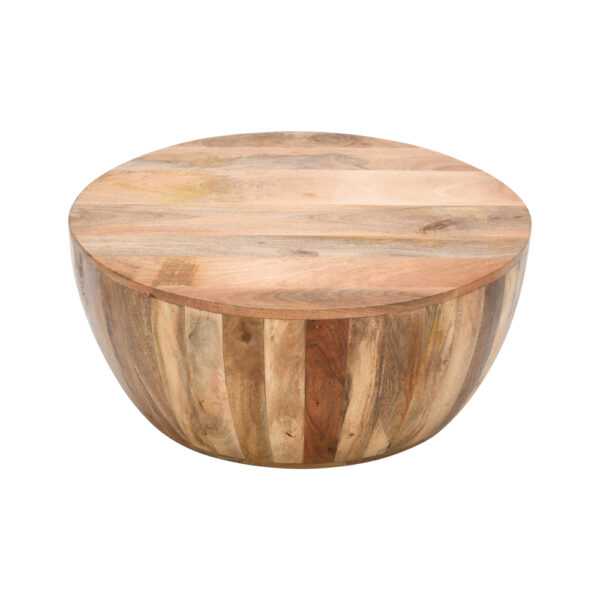 Epping Solid Wood Drum Coffee Table |