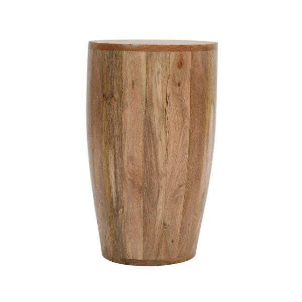 Epping Solid Wood Drum Side Table