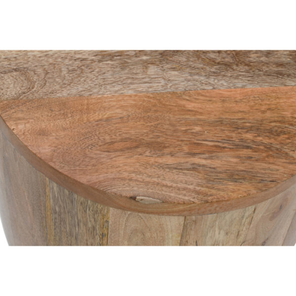Epping Solid Wood Drum Side Table |