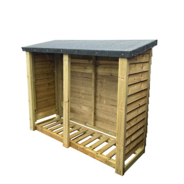 Timber Felted Heavy Duty Log Store 4×5