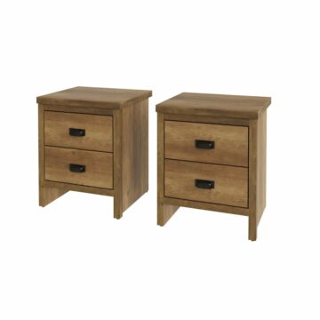 Fenway 2 Drawer Bedside Table Pair
