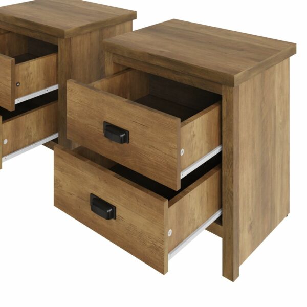 Fenway 2 Drawer Bedside Table Pair | Self Assembly | Clearance