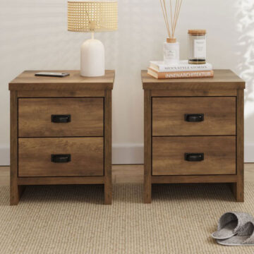 Fenway 2 Drawer Bedside Table Pair