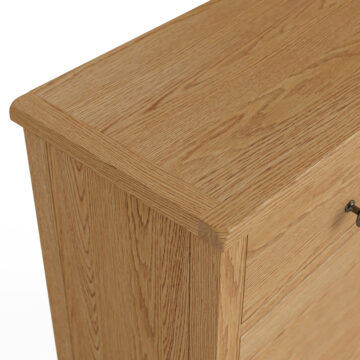 Bywell Waxed Oak 3 Over 4 Chest of Drawers | Assembled