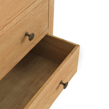 Bywell Waxed Oak 3 Over 4 Chest of Drawers | Assembled
