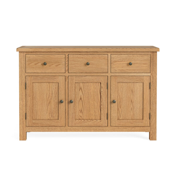 Bywell Waxed Oak Large Sideboard | Fully Assembled | Clearance