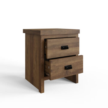 Fenway Pair of 2 Drawer Bedside Tables | Oak Finish