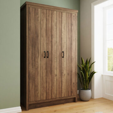 Fenway 3 Door Wardrobe | Oak Finish
