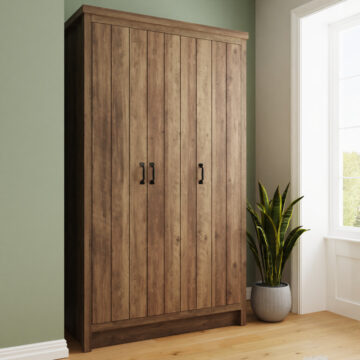 Fenway 3 Door Wardrobe | Oak Finish