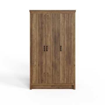 Fenway 3 Door Wardrobe | Oak Finish