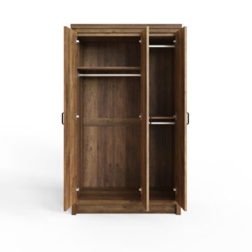Fenway 3 Door Wardrobe | Oak Finish