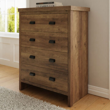 Fenway 4 Drawer Chest | Oak Finish