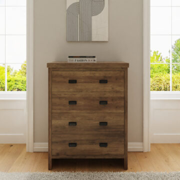 Fenway 4 Drawer Chest | Oak Finish